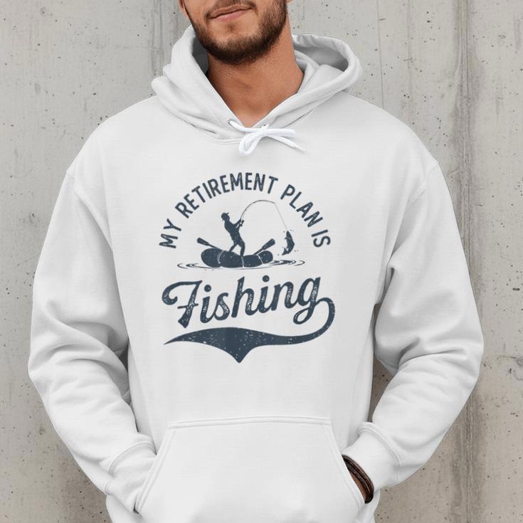 My Retirement Plan Is Fishing Fishermen Dad Grandpa Men Hoodie