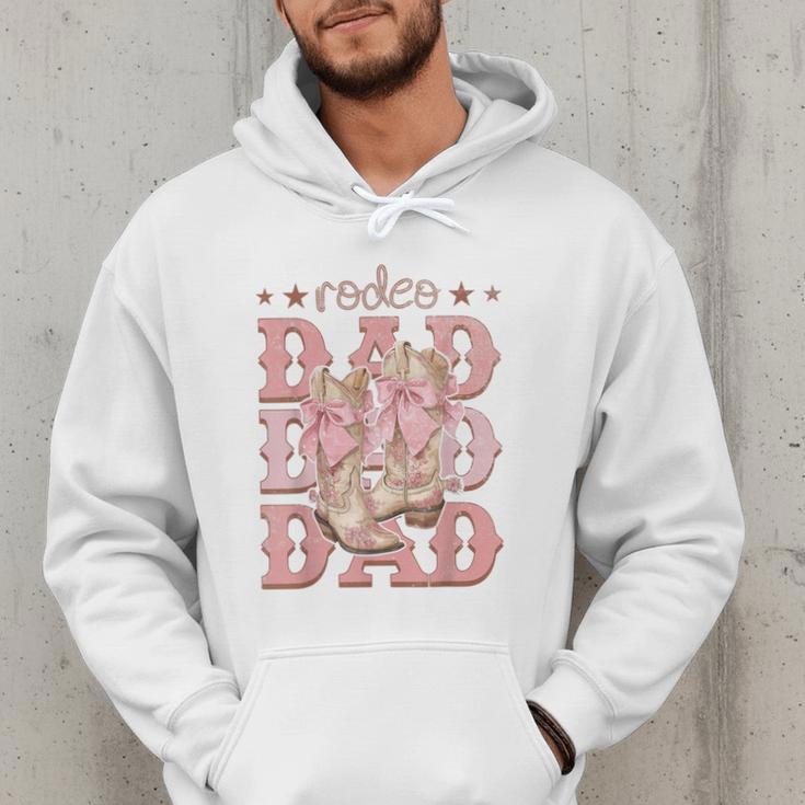 Rodeo Dad Pink Boots Coquette Cow-Girl Birthday Party Men Hoodie