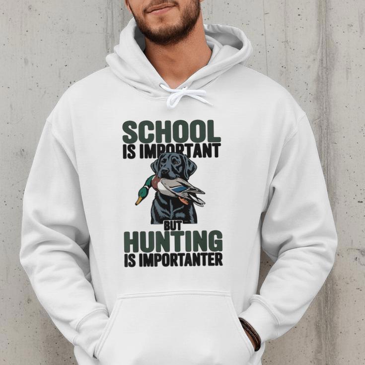 School Important But Hunting Is Importanter Dad Men Hoodie School Important But Hunting Is Importanter Dad Men Hoodie