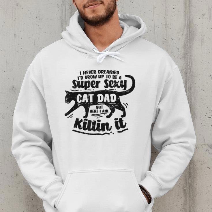 Sexy Cat Dad Father Catfather Kitten Kitty Men Hoodie