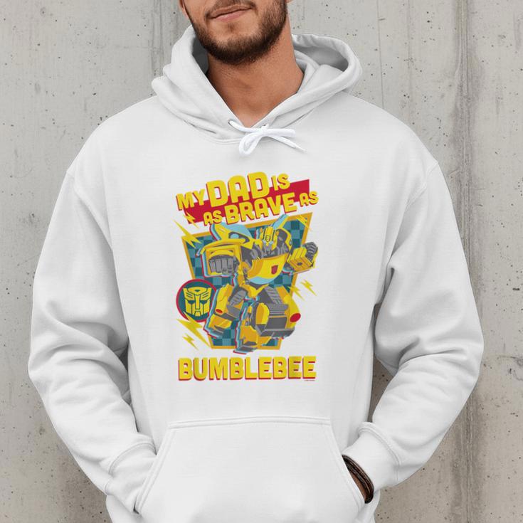 Transformers Father's Day Bumblebee My Dad Is Brave Men Hoodie