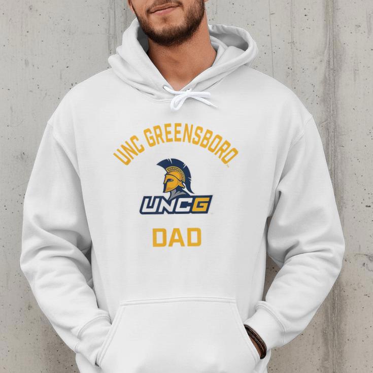 UNC Greensboro UNCG Spartans Arched Dad Men Hoodie
