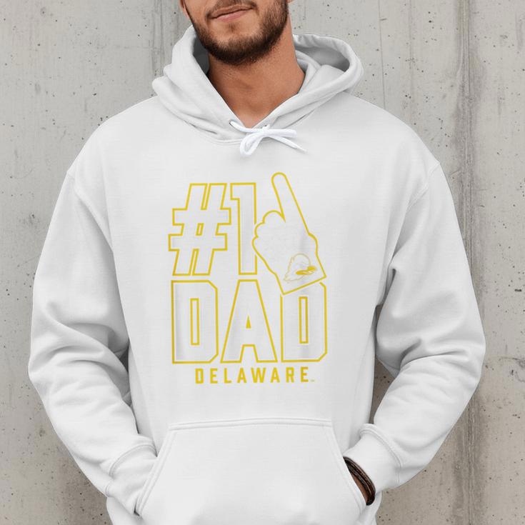 University Of Delaware Blue Hens 1 Dad Men Hoodie
