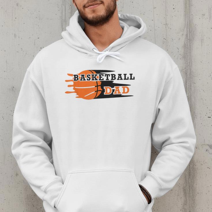 Vintage Proud Basketball Dad Fathers Day Basketball Player Men Hoodie