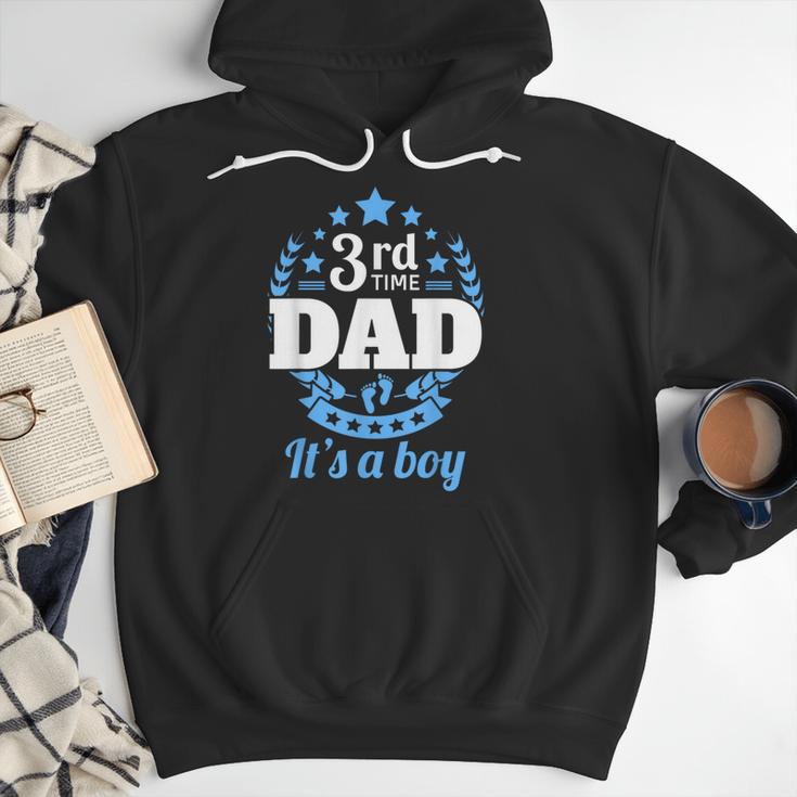 3rd Time Dad Dad Pregnancy It's a Boy Men Hoodie