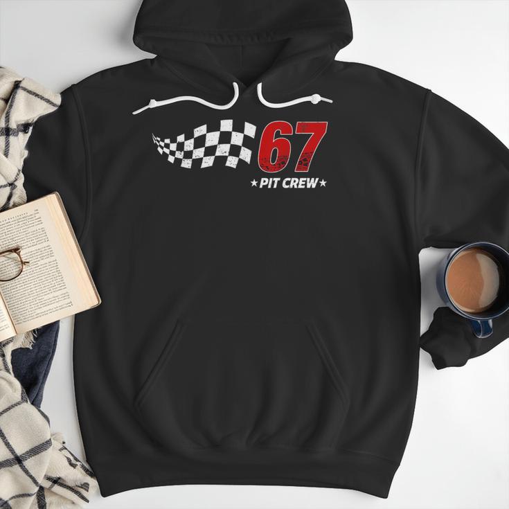 67 Pit Crew Six Seven Racing Birthday Race Car For Dad Mom Men Hoodie