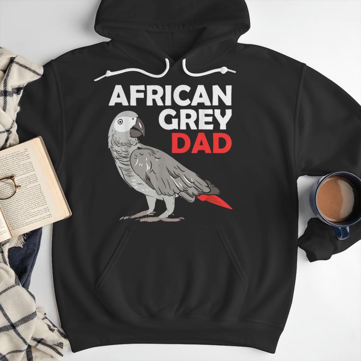 African Grey Parrot Dad Congo Bird Father Men Hoodie