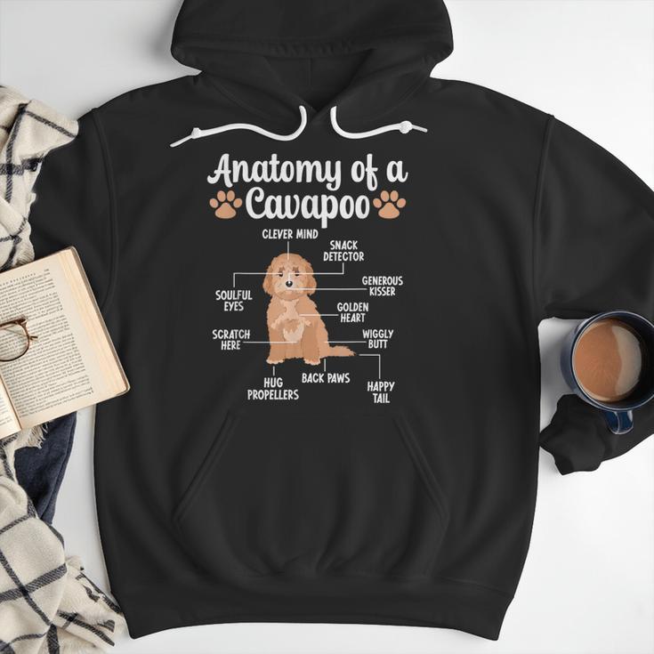 Anatomy Of A Cavapoo Dog Cavapoo Owner Cavapoo Dad Men Hoodie