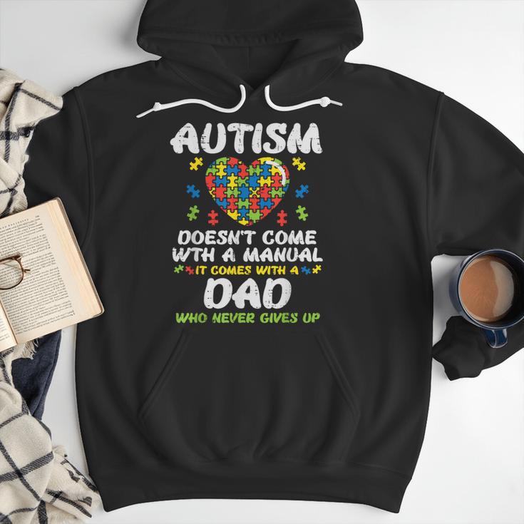 Autism Doesnt Come With Manual Dad Puzzle Awareness Men Men Hoodie
