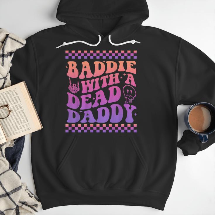 Baddie With A Dead Daddy Dead Dad Club Baddie On Back Men Hoodie