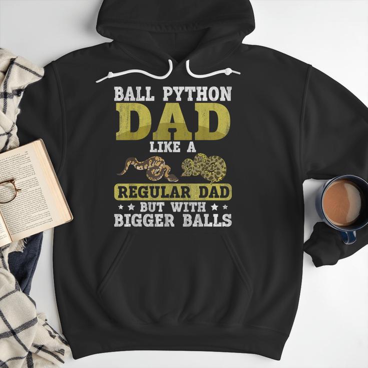 Ball Python Dad With Bigger Balls Snake Ball Python Men Hoodie