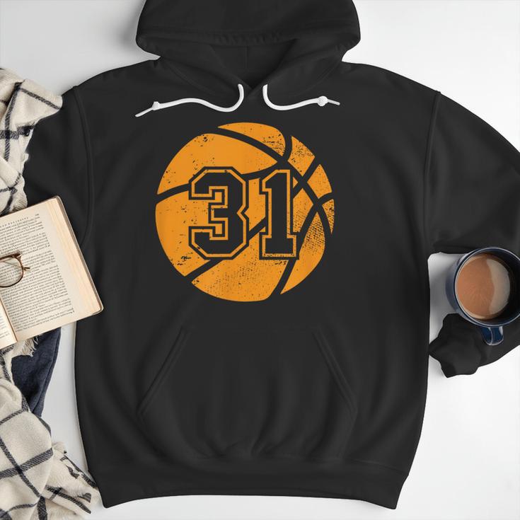 Basketball Player 31 Basketball Mom Dad Jersey Number 31 Men Hoodie