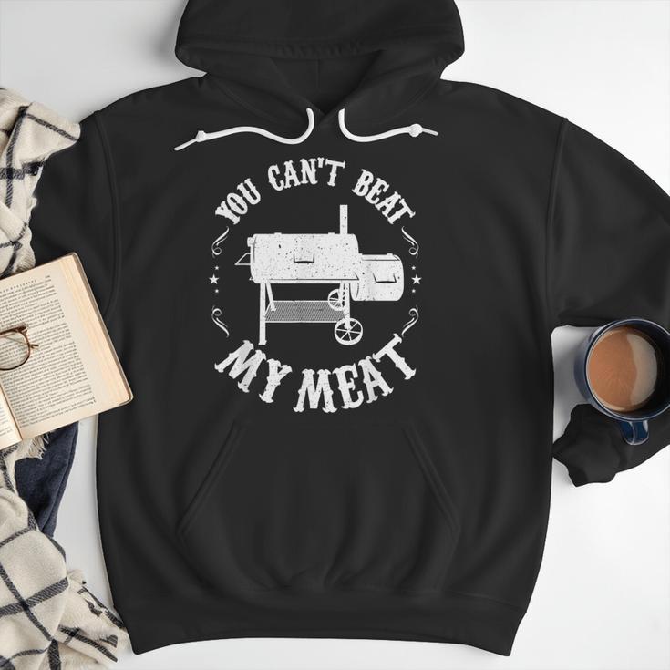 BBQ Pit Reverse Flow Smoker Accessory Dad Grill Men Hoodie