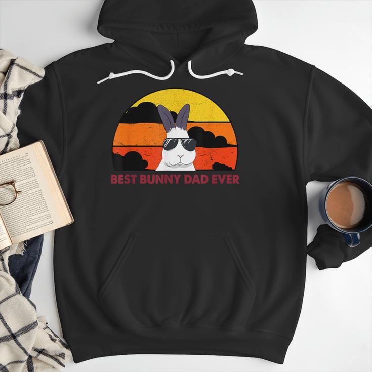 Best Bunny Dad Ever Rabbit Jumper Dad Men Hoodie
