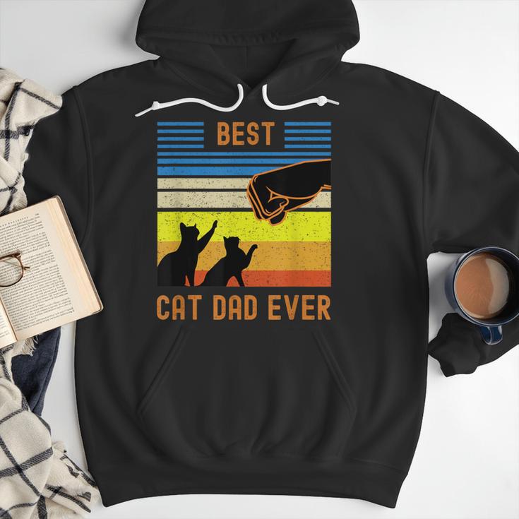 Best Cat Dad Ever Fist Bump For Fur Daddies Men Women Girls Kids Men Hoodie
