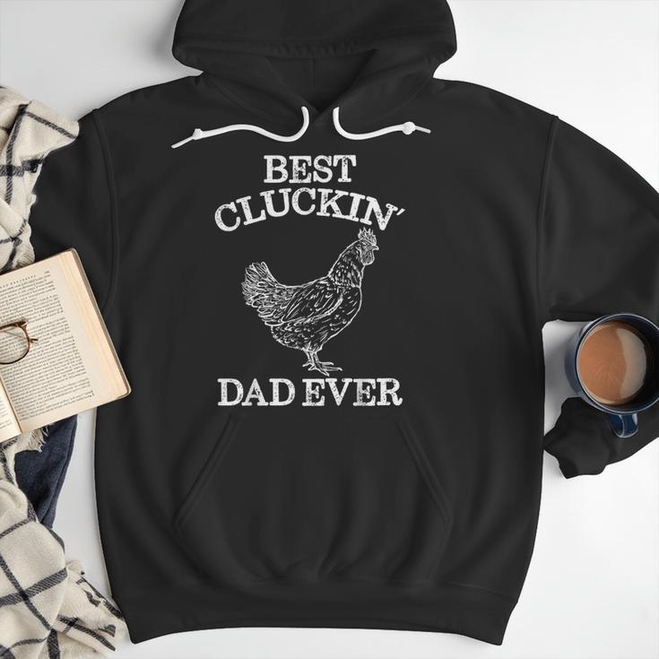 Best Cluckin' Dad Ever Father's Day Chicken Farm Shirt Men Hoodie