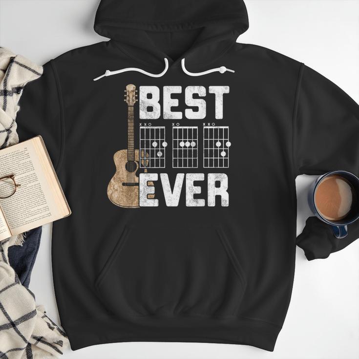Best Dad Ever Guitarist Father D-A-D Chord Guitar Men Hoodie