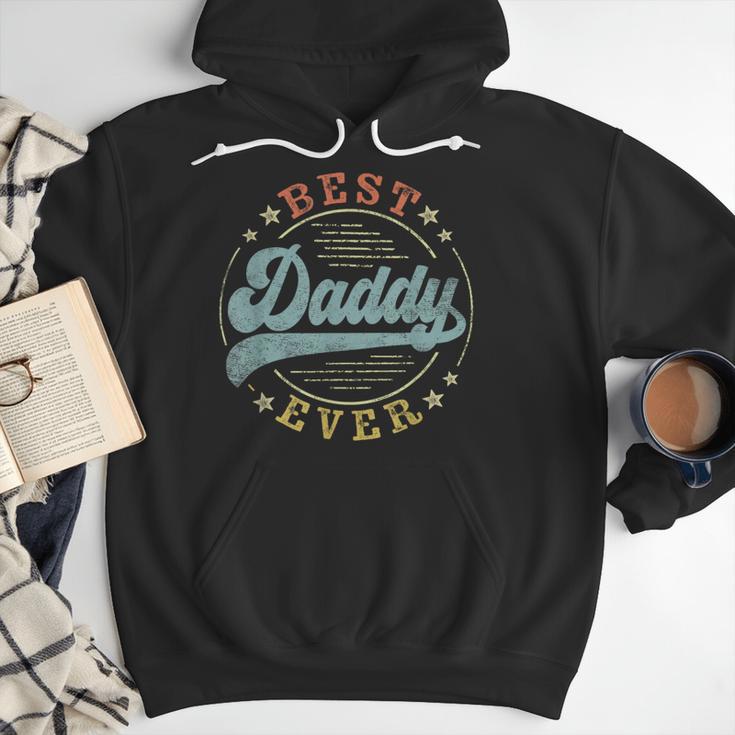 Best Daddy Ever Father's Day Daddy Vintage Emblem Men Hoodie