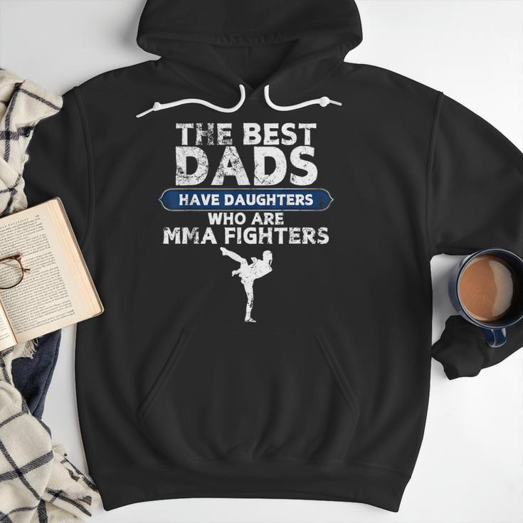 The Best Dads Have Daughters Who Are Mma Fighters Vintage Men Hoodie