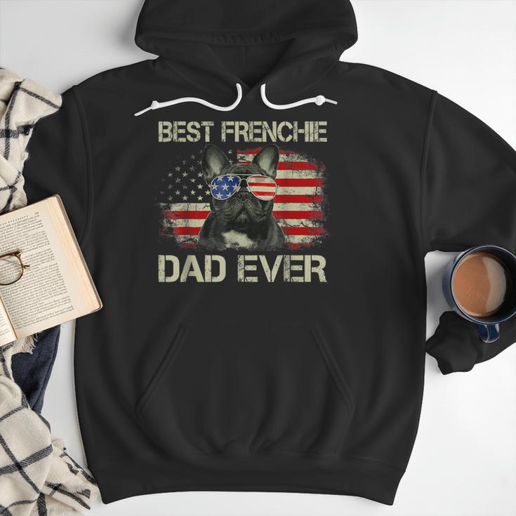 Best Frenchie Dad Ever Bulldog American Flag Men Hoodie Best Frenchie Dad Ever Bulldog American Flag Men Hoodie