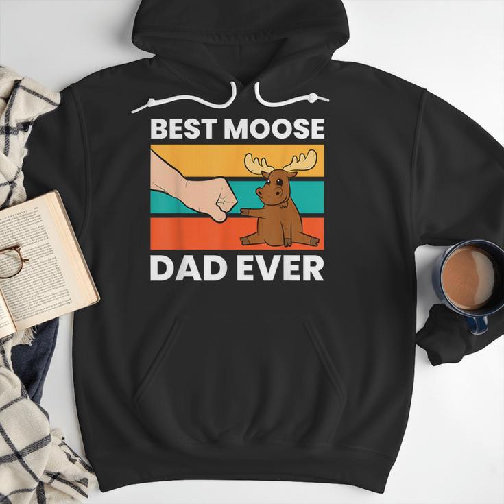 Best Moose Dad Ever Moose Men Hoodie