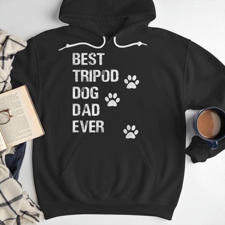 Best Tripod 3 Legged Dog Dad Novelty Dog Dad TShirt Men Hoodie