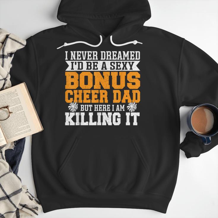 Bonus Cheer Dad Cheer Step Dad Men Hoodie