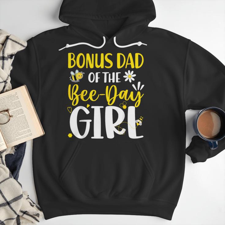 Bonus Dad Of The Bee Day Girl Birthday Party Family Men Hoodie