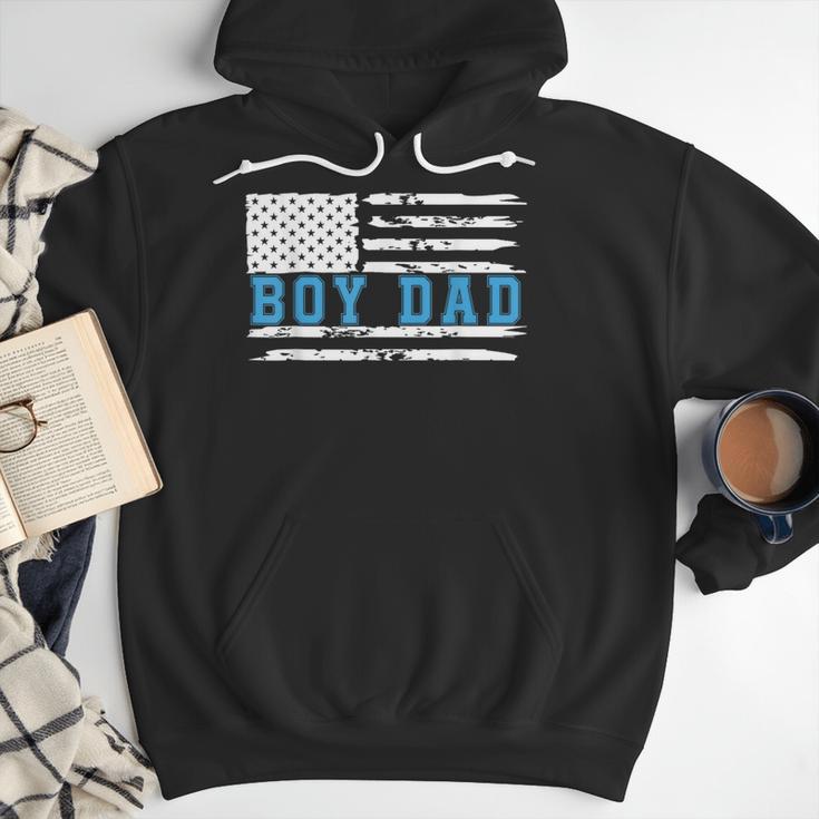 Boy Dad Proud Dad Of Boy Father Of Boy Shirt For Dad US Flag Men Hoodie