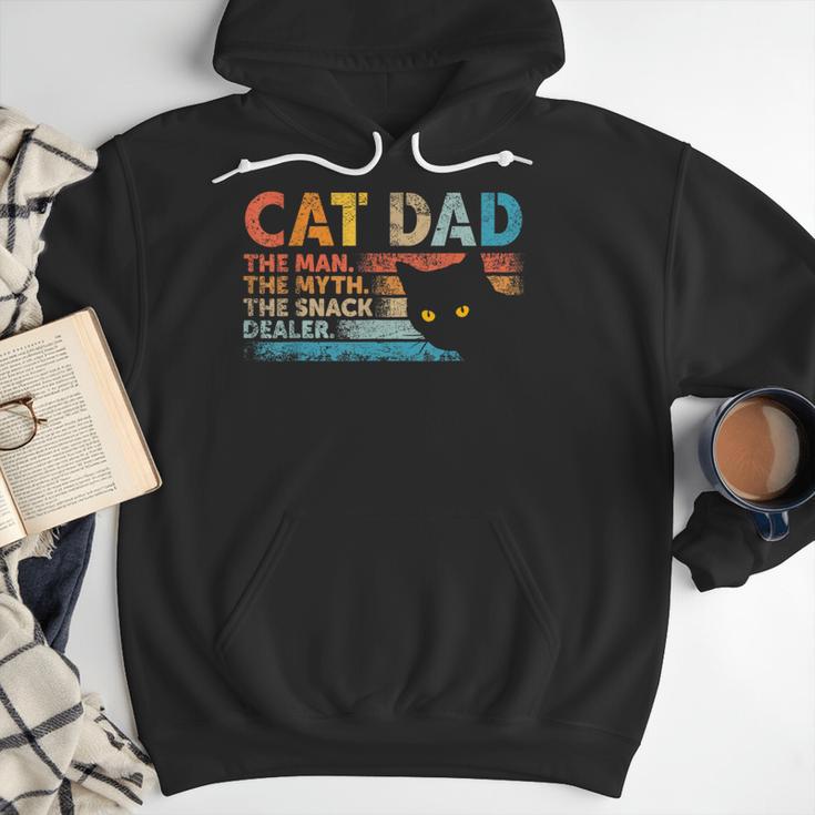 Cat Dad The Man The Myth Snack Dealer Fathers Day Men Hoodie