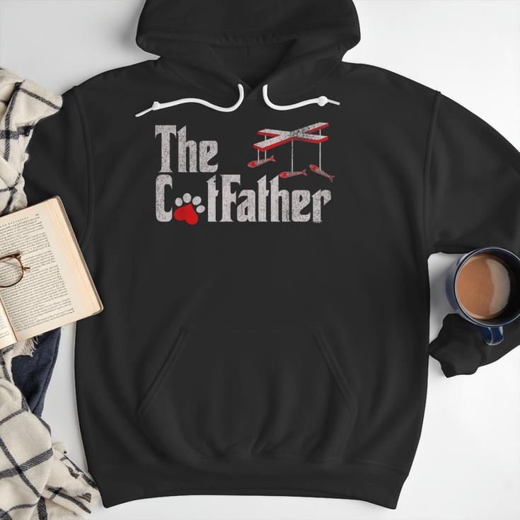 The Cat Father Cat Dad Feline Father Kitten Dad Men Hoodie