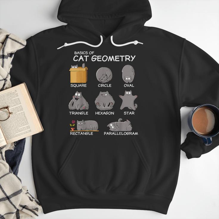 Cat Geometry Math Cat For Cat Dad Cat Mom Kids Men Hoodie