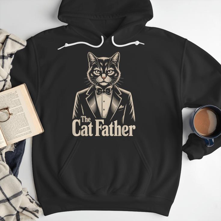Cat Lover The CatFather Cat Dad Men Hoodie