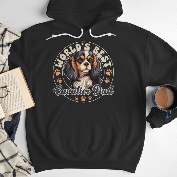 Cavalier King Charles Spaniel Dog World's Best Cavalier Dad Men Hoodie Cavalier King Charles Spaniel Dog World's Best Cavalier Dad Men Hoodie
