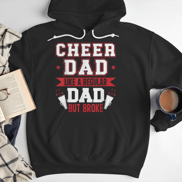 Cheer Dad Like A Regular Dad But Broke Cheerleader Dad Men Hoodie