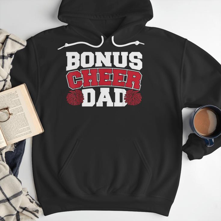 Cheer Stepdad Bonus Cheer Dad Red Men Hoodie