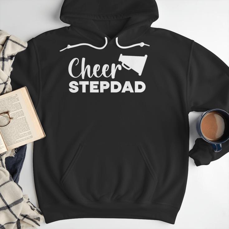 Cheer Stepdad Cheerleading Step Dad Cheerleader Stepfather Men Hoodie