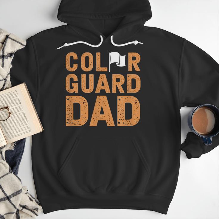 Color Guard Dad Flag Flipping Father Men Hoodie