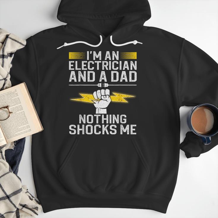 Cool Electrician For Men Dad Professional Electrician Men Hoodie