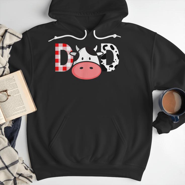 Cow Mom Or Dad Birthday Farm Birthday Party Men Hoodie