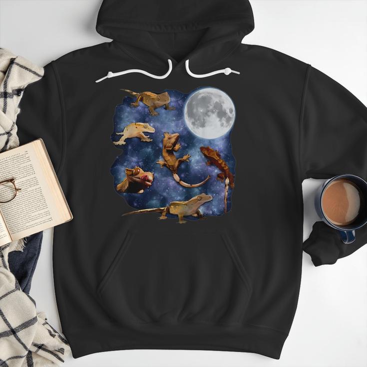 Crested Gecko Moon Retro Reptile Mom Dad Breeder Lover Men Hoodie Crested Gecko Moon Retro Reptile Mom Dad Breeder Lover Men Hoodie