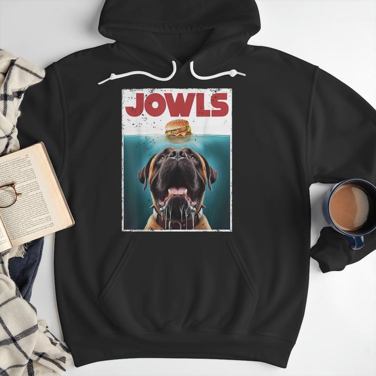 Cute English Mastiff Jowls Burger Bullmastiff Dog Mom Dad Men Hoodie