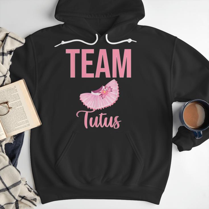 Cute Team Tutus Gender Reveal For Mom And Dad Men Hoodie