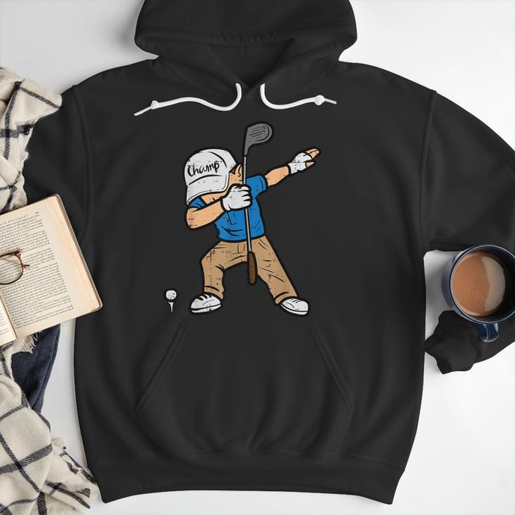 Dabbing Golfer Golfing Golfer Dad Men Boys Kids Youth Men Hoodie