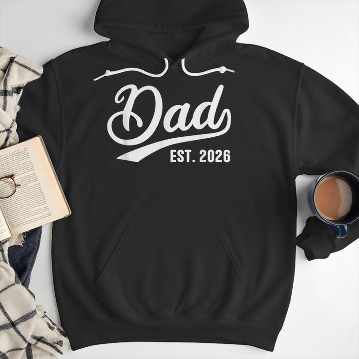 Dad 2026 Father Since 2026 Retro Dad Est 2026 Men Hoodie