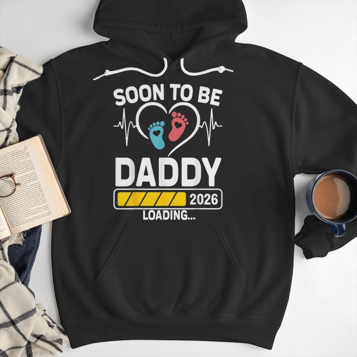 Dad To Be 2026 Loading Dad Est 2026 Promoted To Daddy Men Hoodie