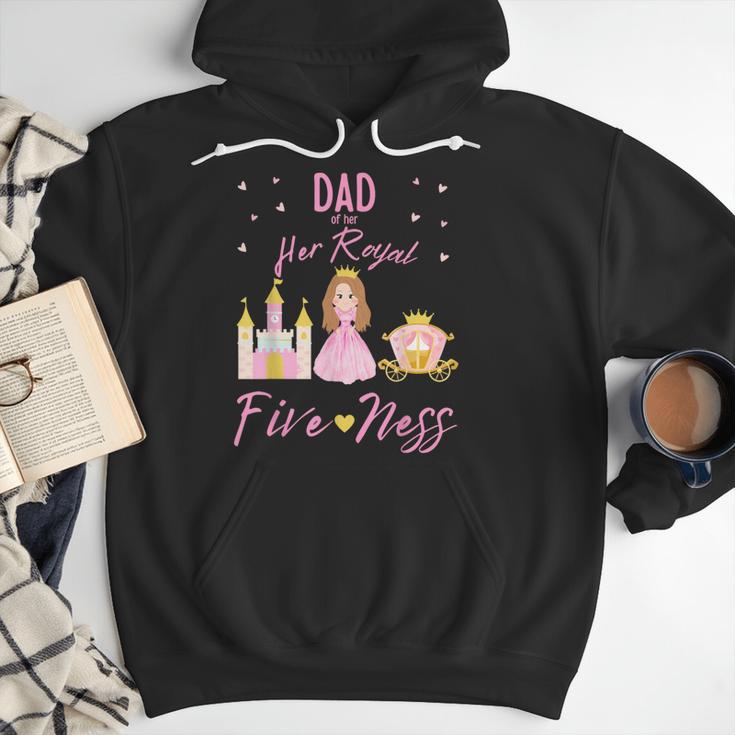 Dad 5th Birthday Her Royal Fiveness Princess Matching Men Hoodie