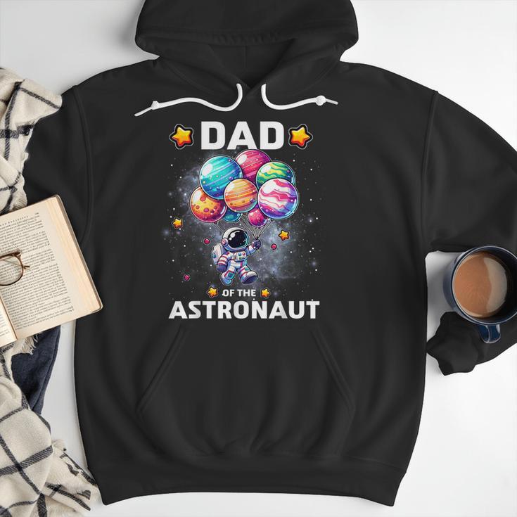 Dad Of The Astronaut Space Theme First Birthday Party Men Hoodie