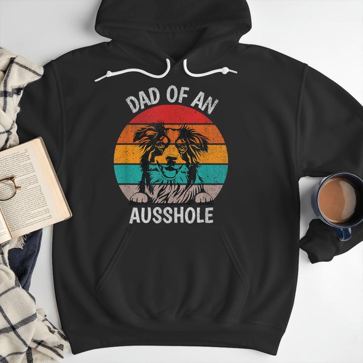 Dad Of An Ausshole Australian Shepherd Aussie Men Hoodie