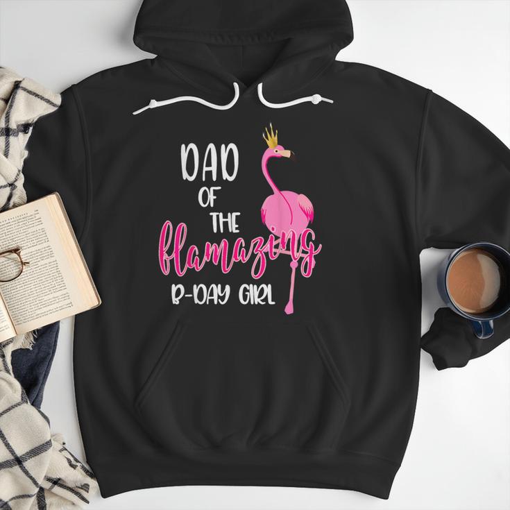 Dad Of B-Day Girl Flamazing Pink Flamingo Birthday Party Men Hoodie Dad Of B-Day Girl Flamazing Pink Flamingo Birthday Party Men Hoodie